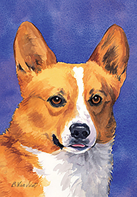 Corgi Pembroke Welsh - Best of Breed Outdoor Portrait Flag