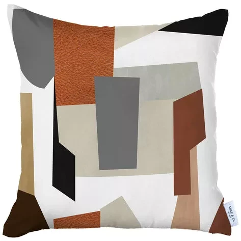 Boho-Chic Printed Jacquard Throw Pillow