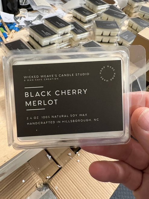Black Cherry Merlot Soy Wax Candle (3 Size Options)