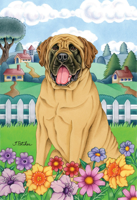 Mastiff- Tomoyo Pitcher Spring Garden Flag