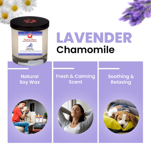 12 Oz Candle Lavender Chamomile