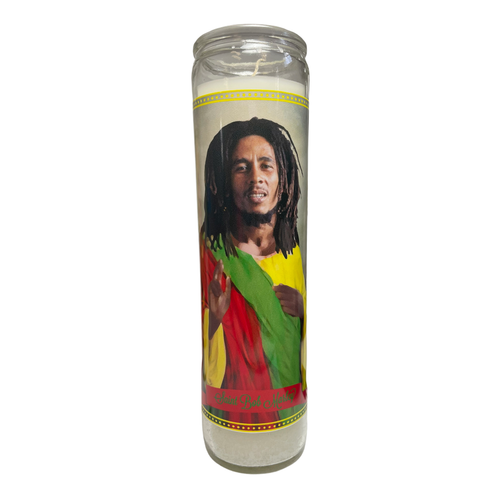 Bob Marley Devotional Prayer Saint Candle