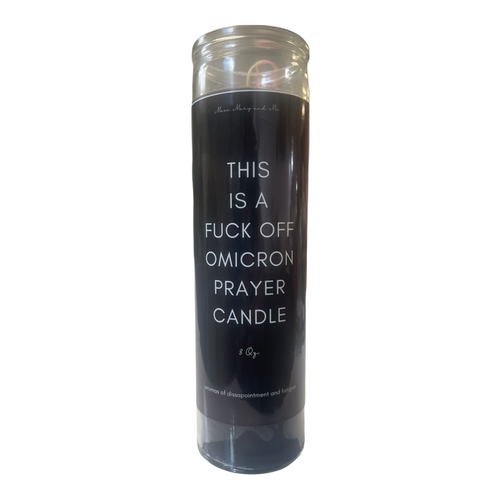 Fuck Off Omicron Devotional Prayer Saint Candle