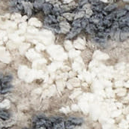 8' X 10' Ivory Black And Gray Floral Distressed Non Skid Area Rug