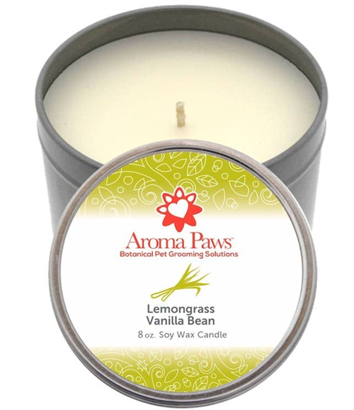 8 OZ CANDLE IN TIN LEMONGRASS VANILLA BEAN