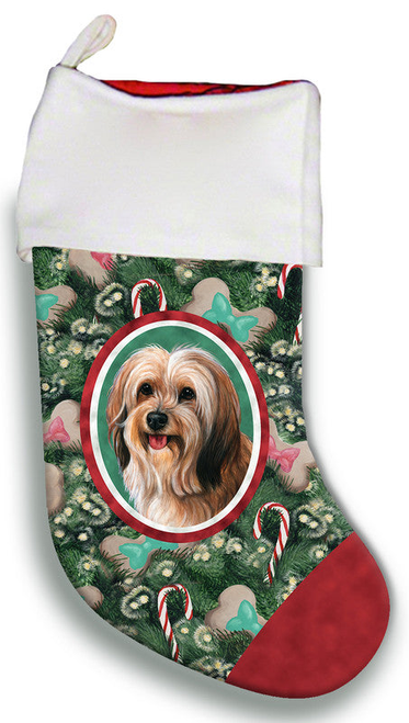 Tibetan Terrier Red Sable- Best of Breed Christmas Stocking