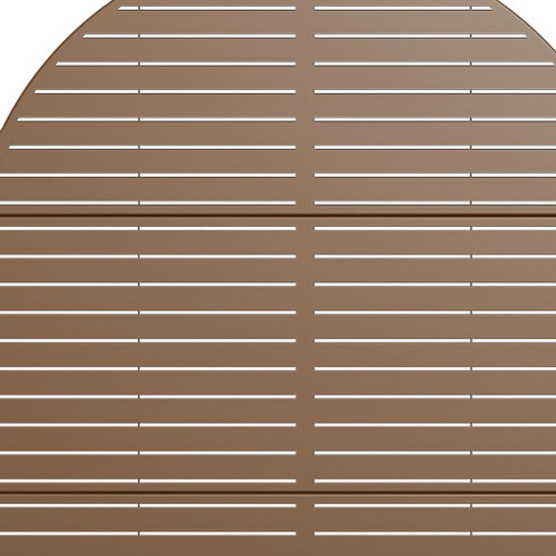 47" Brown Metal Indoor Outdoor Rectangular Planter Box