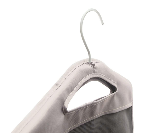 Hanging Laundry Hamper Bag for Closet Heavy Duty Hanging Closet hamper Closet Laundry Basket with 2 Strong Metal Hangers Space Saving Closet Hamper Or