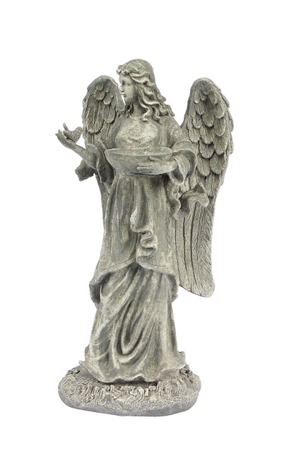 24" Gray Ceramic Garden Art