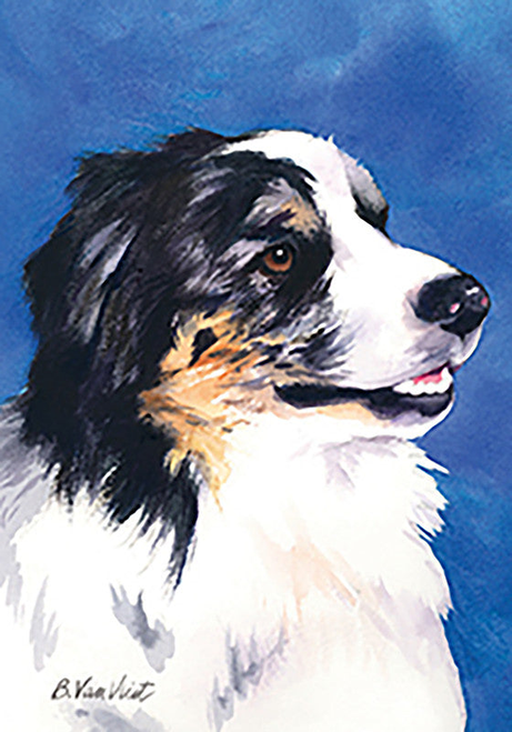 Australian Shepherd - Best of Breed Outdoor Portrait Flag