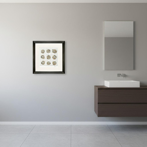 Ennead I Brown Framed Wall Art