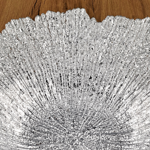 CORAL Gilded Glass Centerpiece Bowl