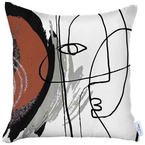 Boho-Chic Printed Jacquard Throw Pillow