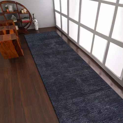 Rugsotic Carpets Hand Knotted Loom Silk Mix Runner Area Rug