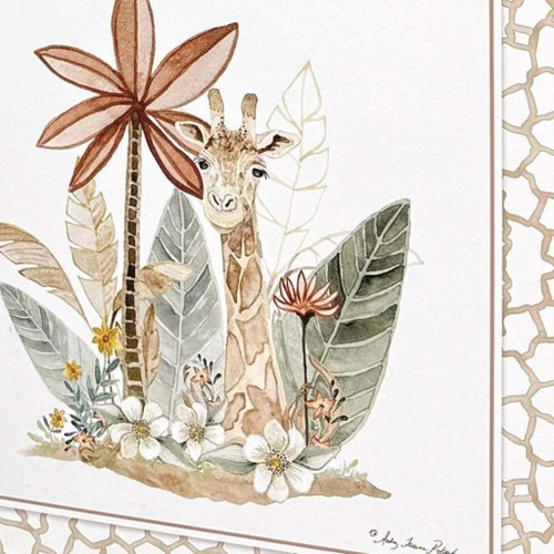 Set Of Four Youthful Animals White Framed Wall Art