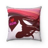 I Love Mom Decorative Pillow -Two