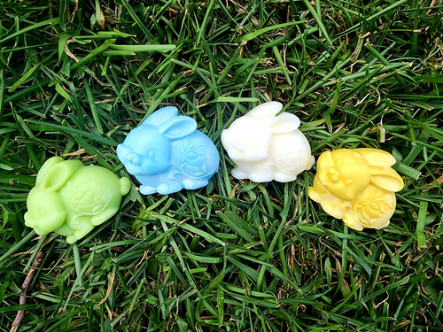 Bunny soy wax candle