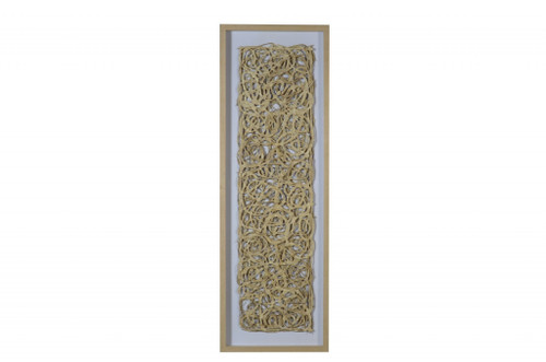 20" x 2" x 20" Natural Brown Wood And Glass - Shadow Box