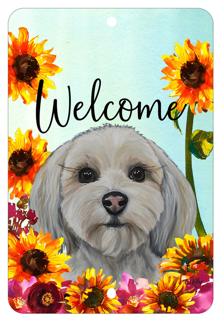 Havanese Cream - HHS Welcome Indoor/Outdoor Aluminum Sign