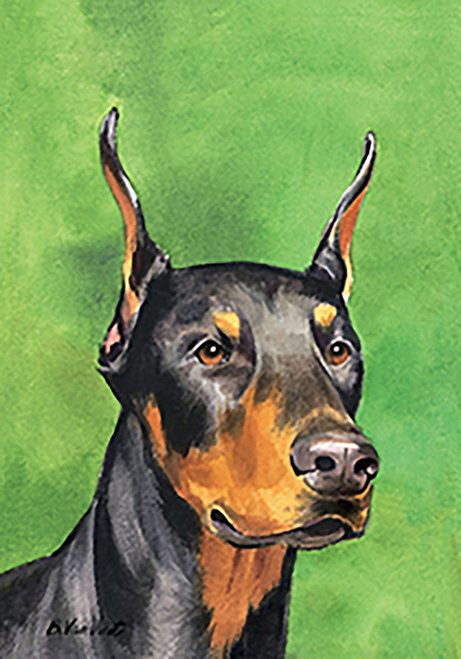 Doberman Pinscher - Best of Breed Outdoor Portrait Flag