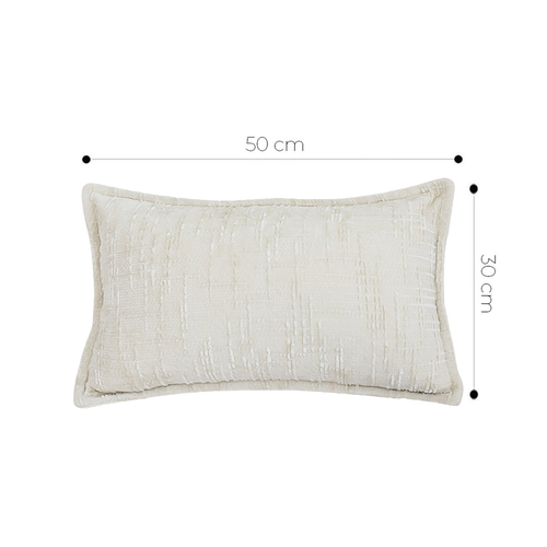 Elegant Cream Lumbar Pillowcase