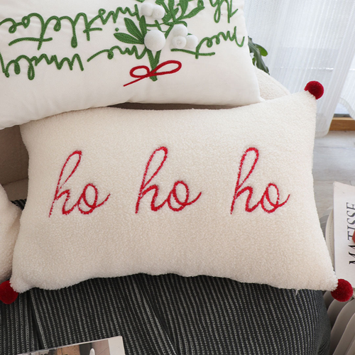 Ho Ho Ho Sherpa Christmas Pillowcase