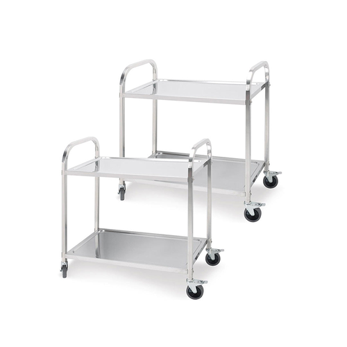 Tier x Stainless Steel Kitchen Dining Food Cart Trolley Utility 