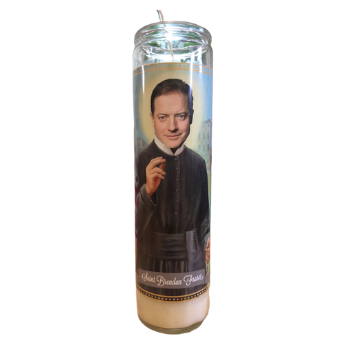 Brendan Fraiser Devotional Prayer Saint Candle