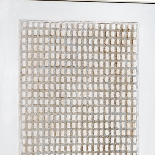 Agrestal And Hand Painted Framed Canvas Hand Painted Silver Floater Frame Wall Art