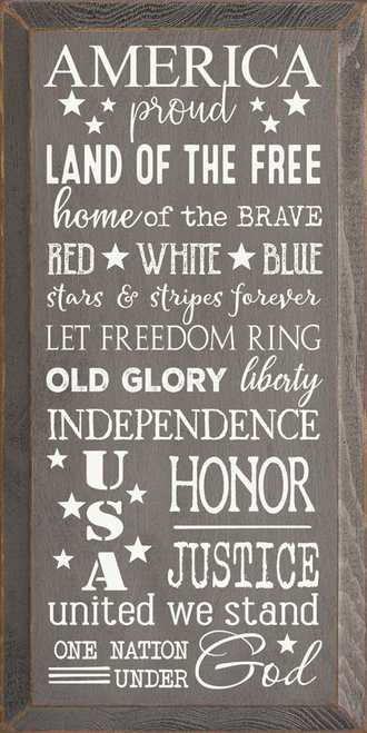 America, Proud, Land Of The Free, Home Of The Brave...