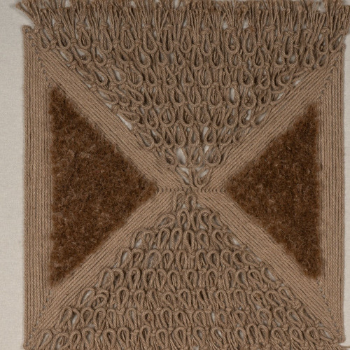 Frayed Symmetry Brown Shadowbox Textual Art Wall Art
