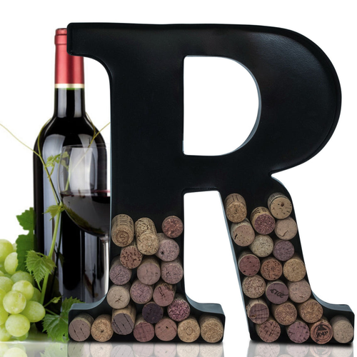 Made Easy Kit Metal Letter Wine Cork Holder w/Wall Mount Kit