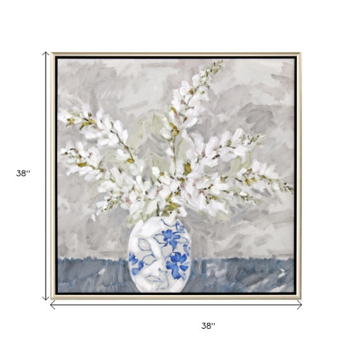 Calm Moment I Silver Floater Frame Wall Art