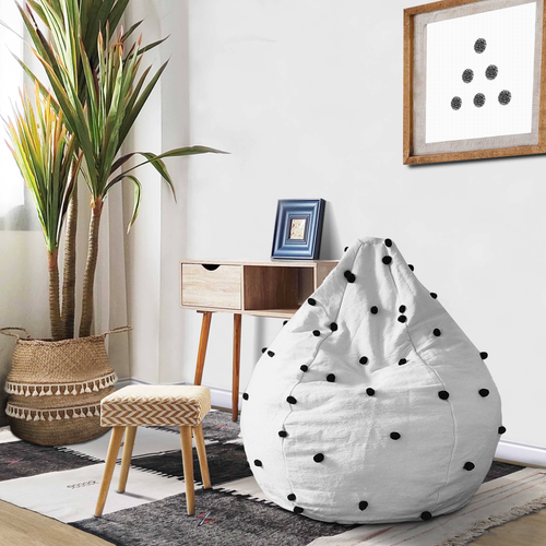 Pompom Bean bag Chair Unstuffed