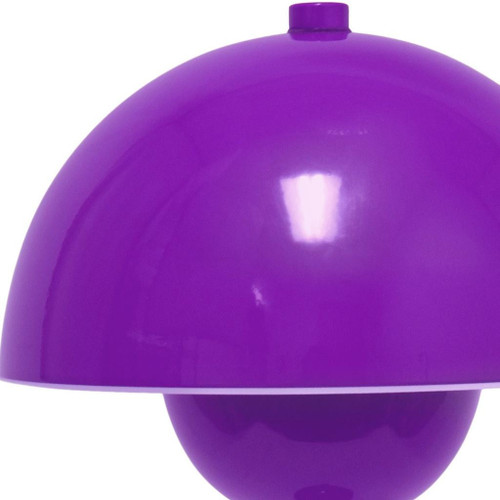 12" Purple Metal Table Lamp