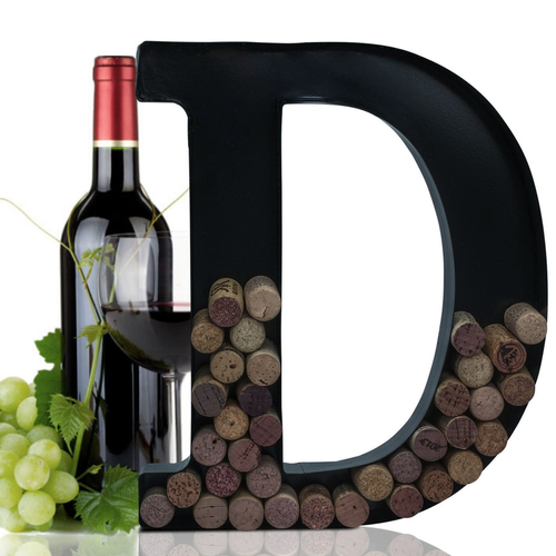 Made Easy Kit Metal Letter Wine Cork Holder w/Wall Mount Kit