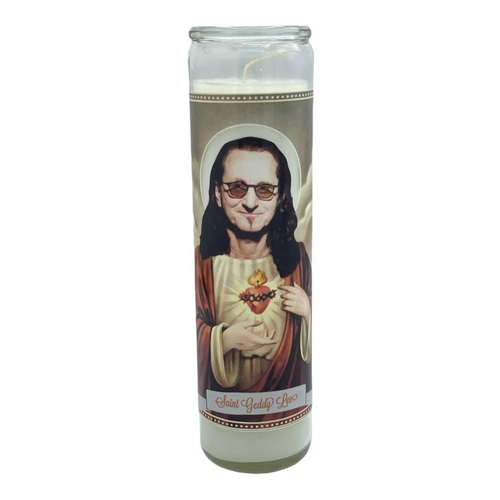Geddy Lee Devotional Prayer Saint Candle