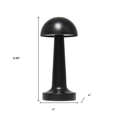 9" Black Metal Lighthouse Table Lamp