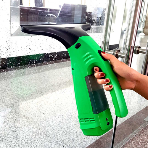 Electric Window Cleaner Wiper Bathroom Shower Squeegee Glass Screen Tile Car