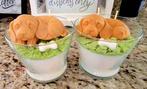 Dog Lovers PAW-sitive scented soy wax candle
