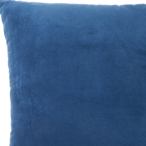 20" Navy Blue Velvet Throw Pillow