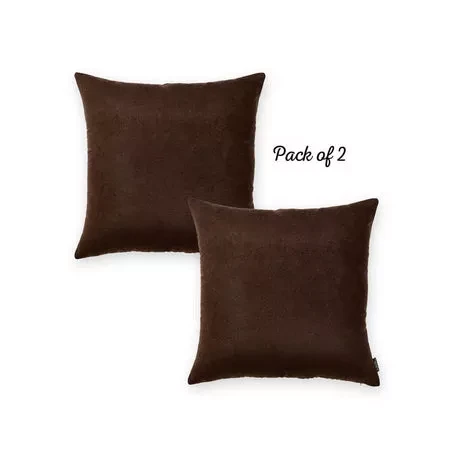 Farmhouse Square and Lumbar Solid Color Throw Pillow Covers Set
