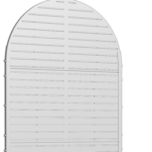 35" White Metal Indoor Outdoor Rectangular Planter Box