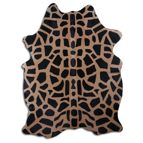 PRINTED HAIR ON COWHIDE GIRAFFE ON CAMEL