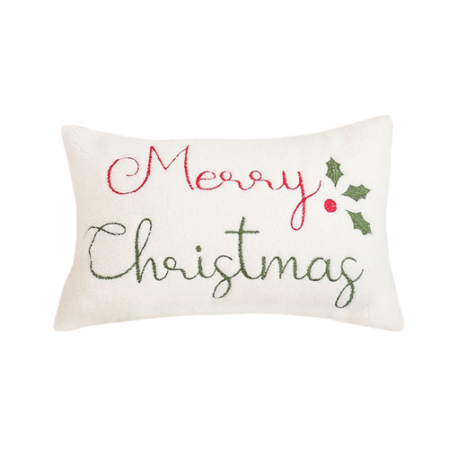 Christmas Pine Leaf Lambskin Waist Pillowcase
