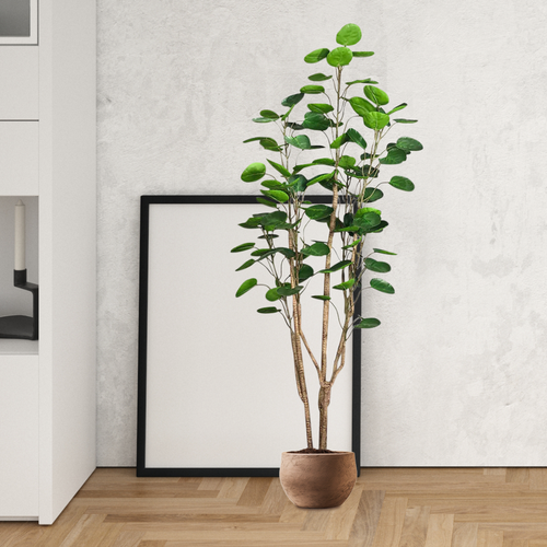 Plastic Potted Polyscias Scutellaria Plant Home Garden Artificial Tree