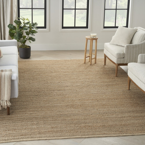 7' X 10' Natural Jute Flatweave Handmade Area Rug