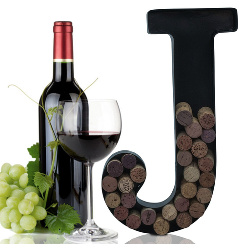 Made Easy Kit Metal Letter Wine Cork Holder w/Wall Mount Kit