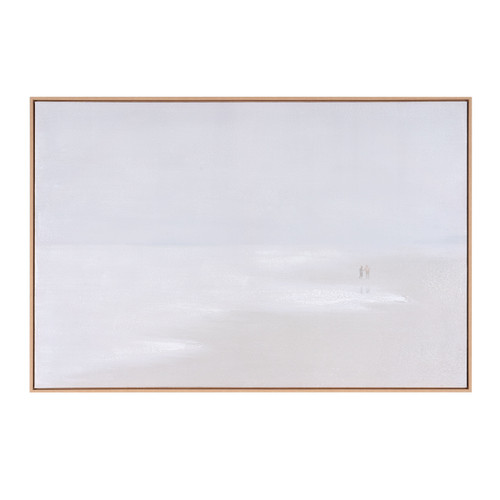 Prelude Hand Painted Brown Floater Frame Wall Art