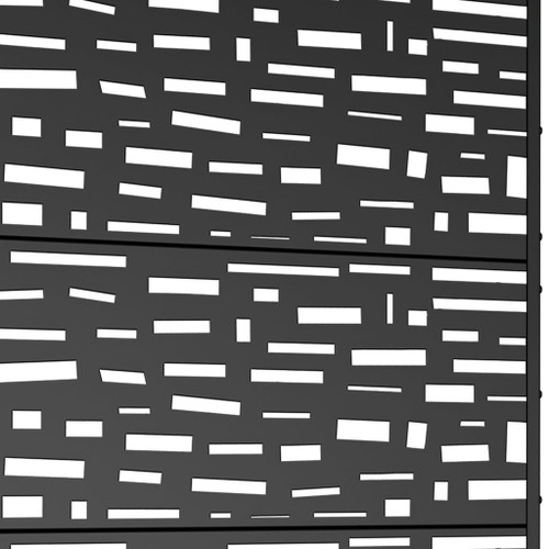 47" Black Metal Indoor Outdoor Rectangular Planter Box